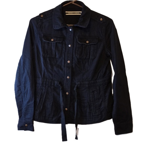 Jackets & Blazers - Daughters of Liberation Jacket - Women's Size 4 - Black Button Up Military